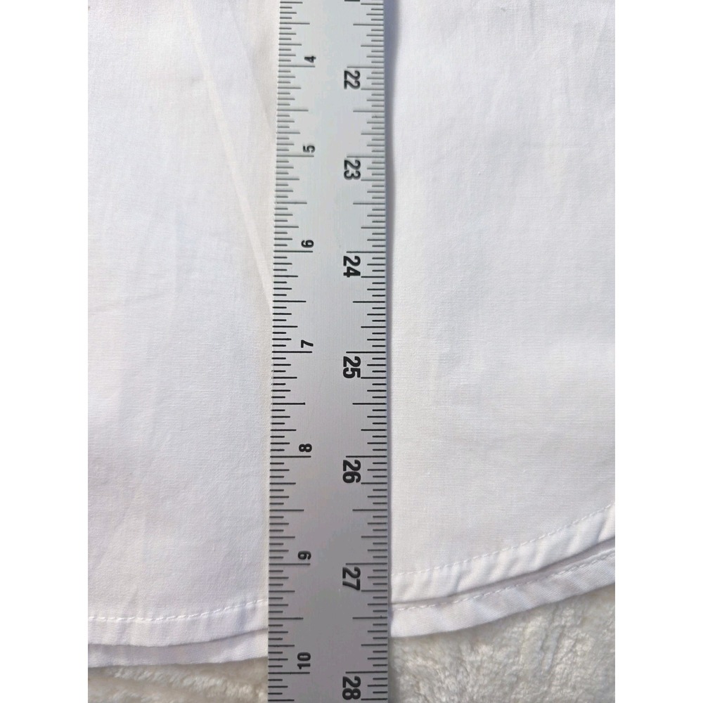 NWT Esmara White 100% Cotton Button Front Oversized Shirt Women's US 8 Medium - Picture 7 of 12